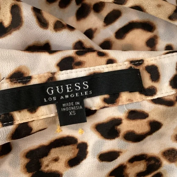 Guess Animal Print Blouse - Picture 7 of 7